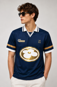 Pharrel William 2026 FIFA World Cup Pontnuef Jersey 1854 Pocket Polo Footbal Jersey with Gold Floral Crest | Premium Retro Luxury Streetwear 8 Pharrel William 2026 FIFA World Cup Pontnuef Jersey 1854 Pocket Polo Footbal Jersey (2)