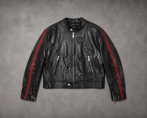 Shai Gilgeous-Alexander in Gucci Pre-Fall 2026 leather bike jacket 