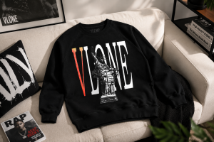 Pop Smoke featuring VLONE Statue of Liberty Graphic Crewneck Sweatshirt – Black 7 VLONE Statue of Liberty Graphic Crewneck Sweatshirt – Black