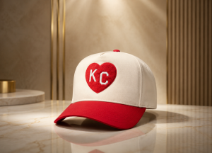 Travis Kelce Kansas City KC Heart Heritage Cap - Kansas City Monarchs Tribute 7 KC Heart Heritage Cap — Kansas City Monarchs Tribute