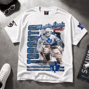 Johnny Bower Toronto Maple Leafs Vintage Bootleg Graphic T-Shirt