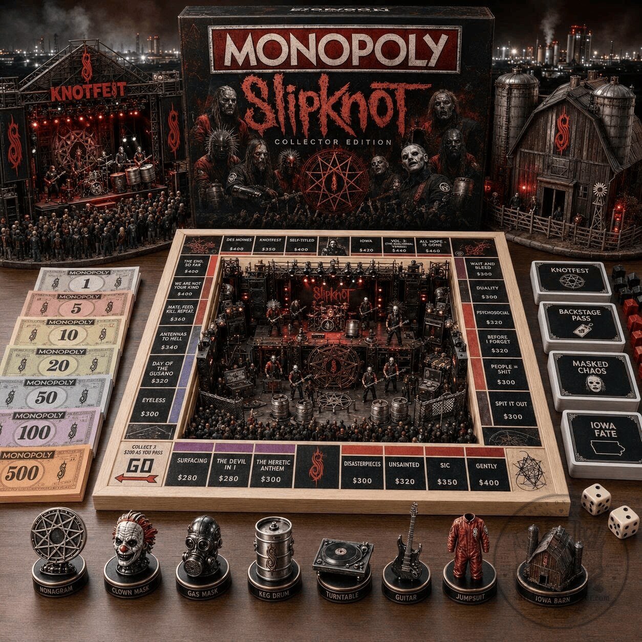 Slipknot Collector Edition Monopoly Board Game Set