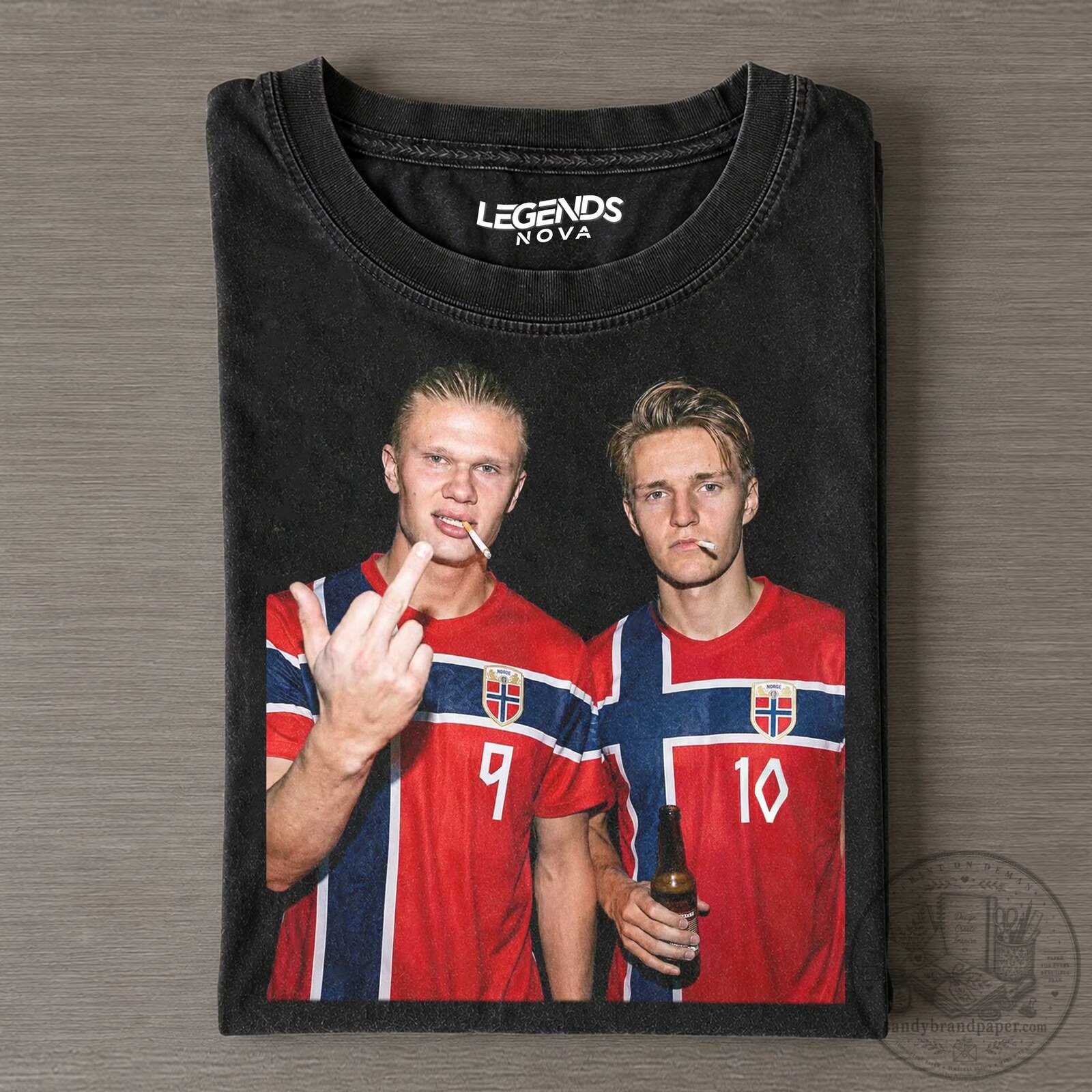 Erling Haaland and Martin Odegaard Norway Football Team T-Shirt