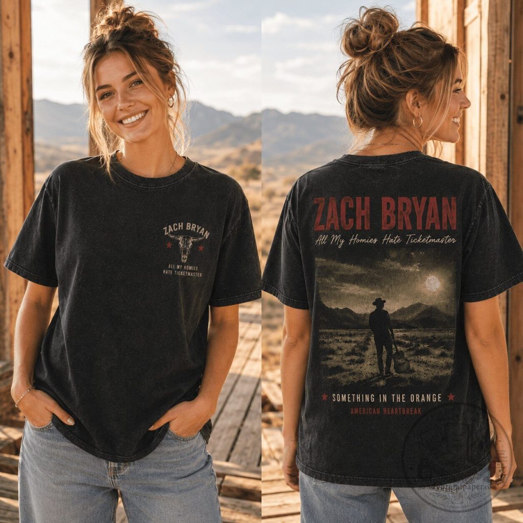 Zach Bryan All My Homies Hate Ticketmaster T-Shirt Zach Bryan All My Homies Hate Ticketmaster T-Shirt