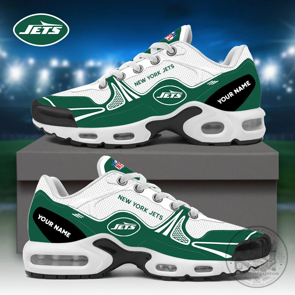 New York Jets Custom Name Air Max Plus Sport Sneakers
