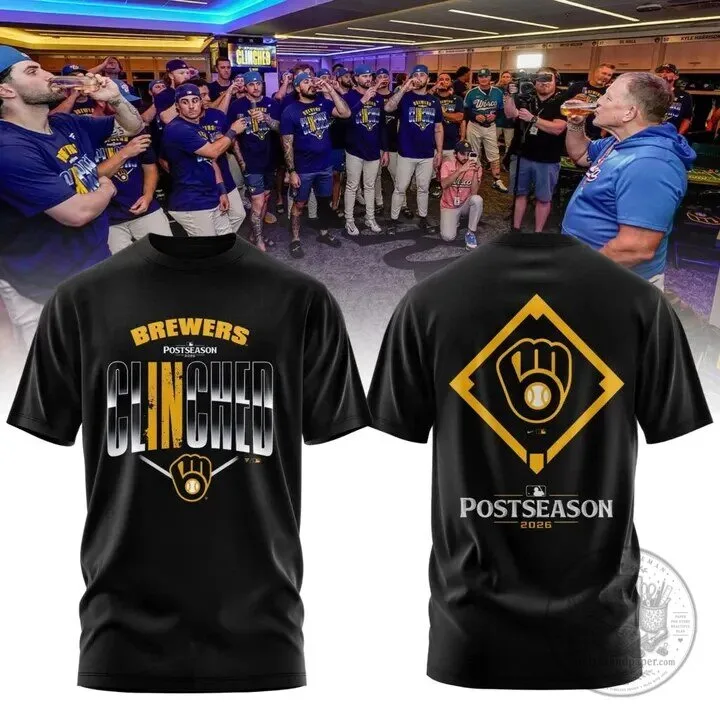 Milwaukee Brewers Clinched Postseason 2026 Baseball Playoff T-Shirt