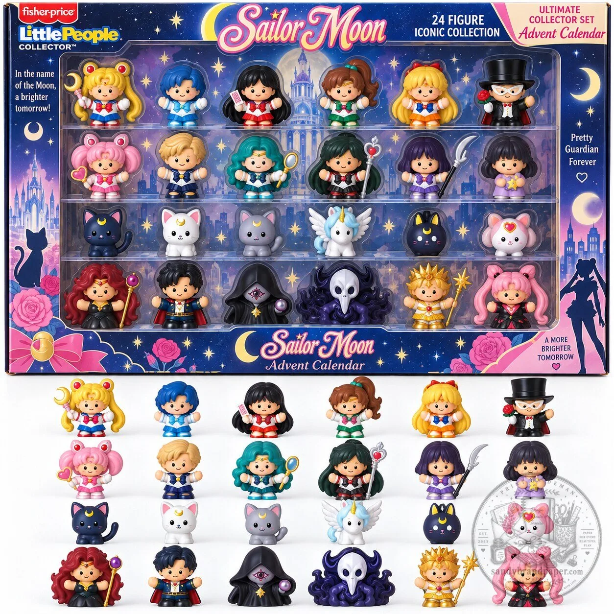Sailor Moon Little People Collector 24 Figure Iconic Collection Advent Calendar