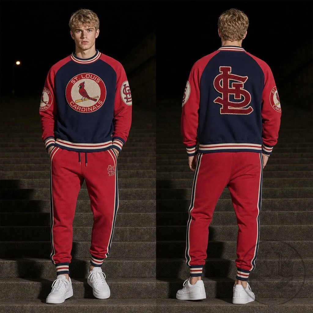 St. Louis Cardinals MLB Baseball Team Logo Crewneck Sweatshirt