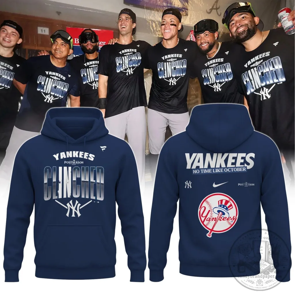October Hoodie Celebrating the New York Yankees' Postseason Clinch October Hoodie Celebrating the New York Yankees' Postseason Clinch