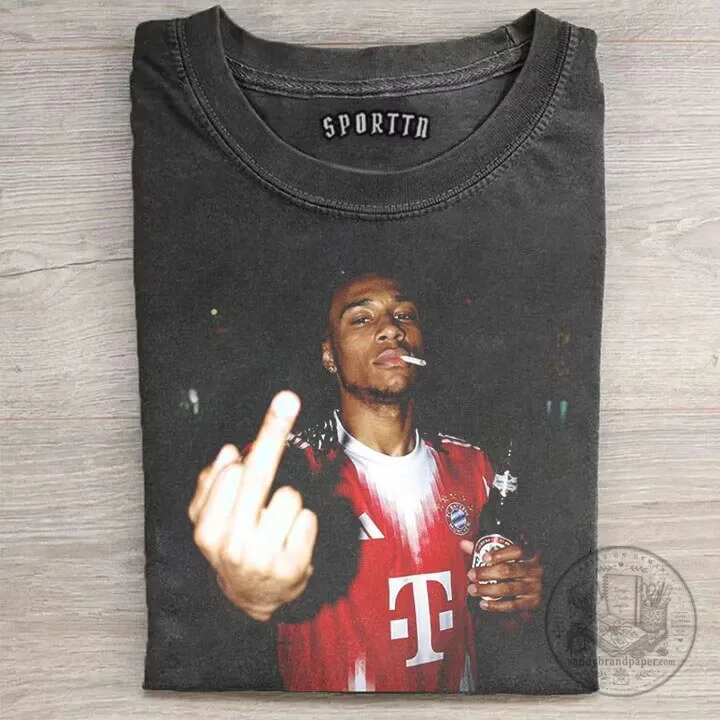 Michael Olise Middle Finger Football Player Graphic Print T-Shirt
