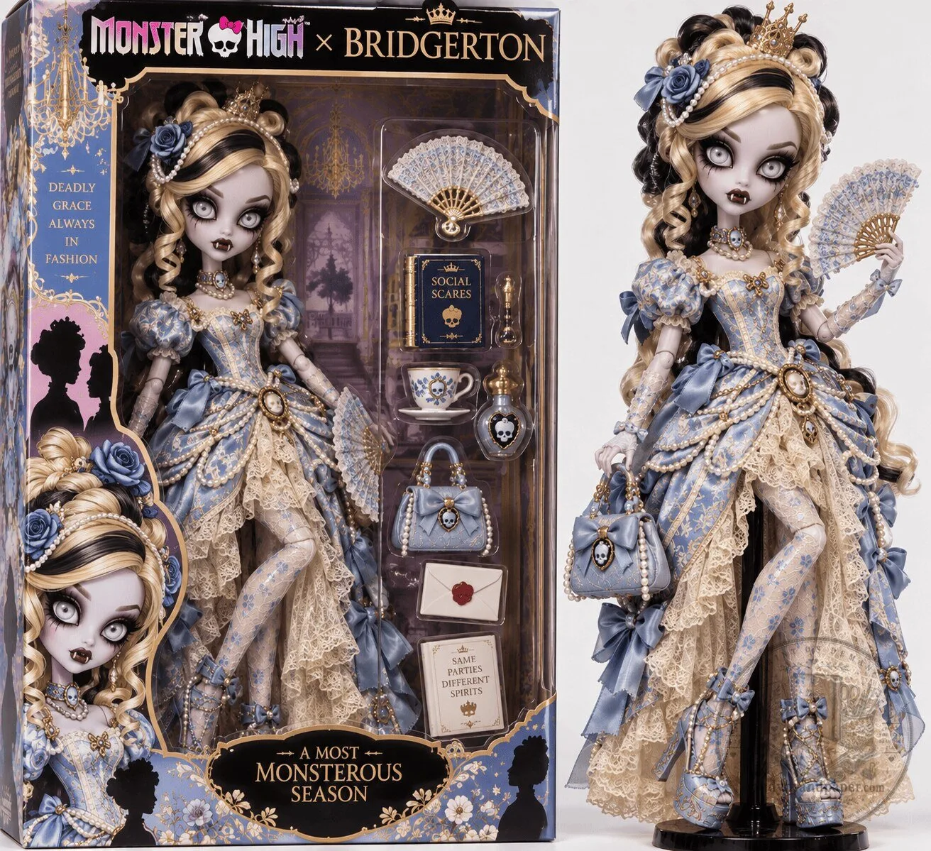 Monster High Skullector Bridgerton Draculaura Doll Collectible Figure