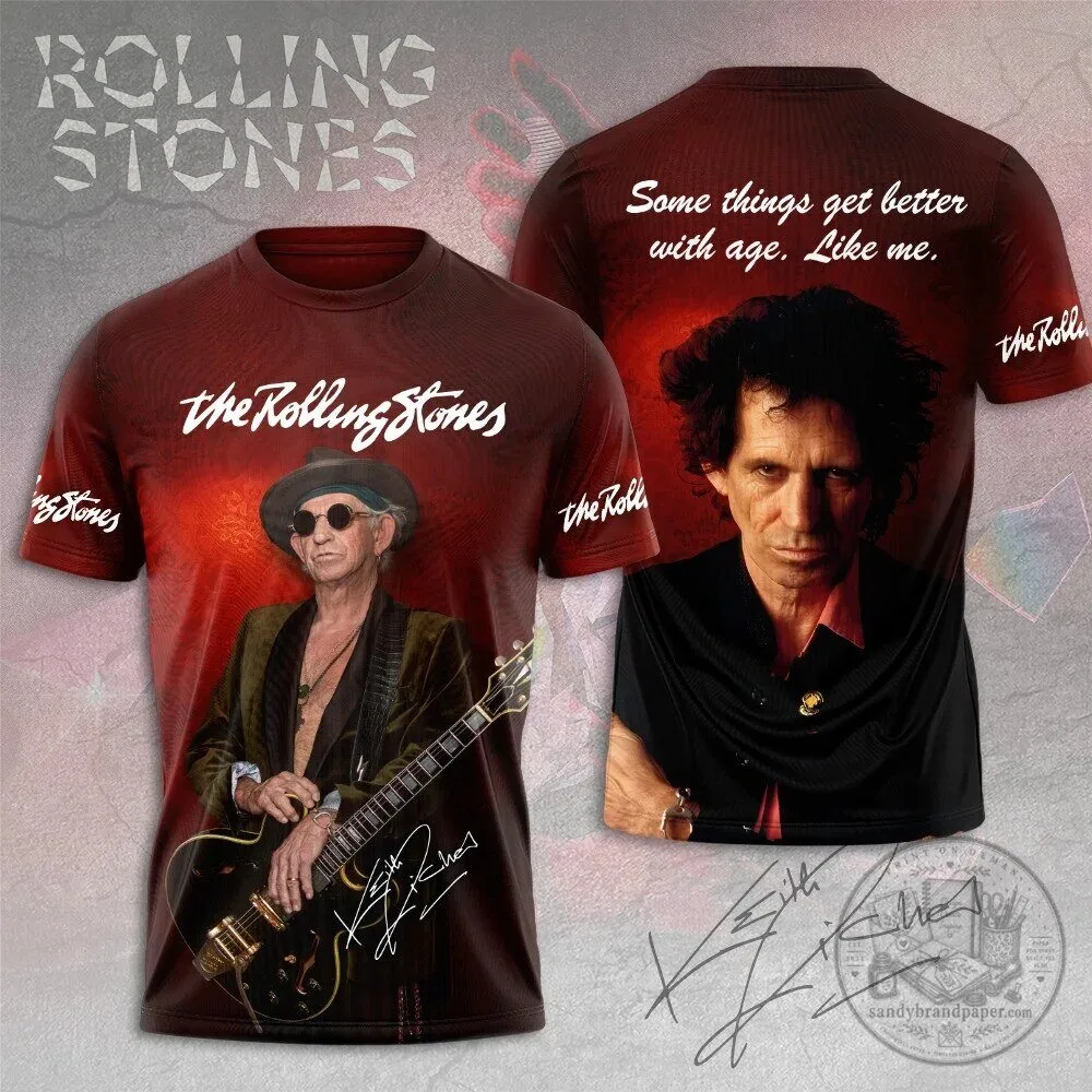 Rolling Stones Keith Richards Some Things Get Better With Age T-Shirt