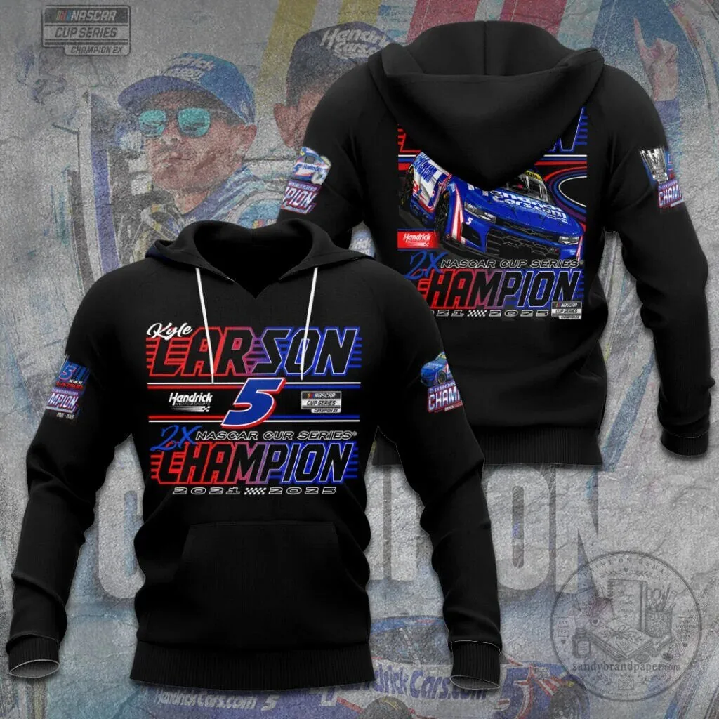 Kyle Larson NASCAR Cup Series Champion 2021 2023 Hoodie