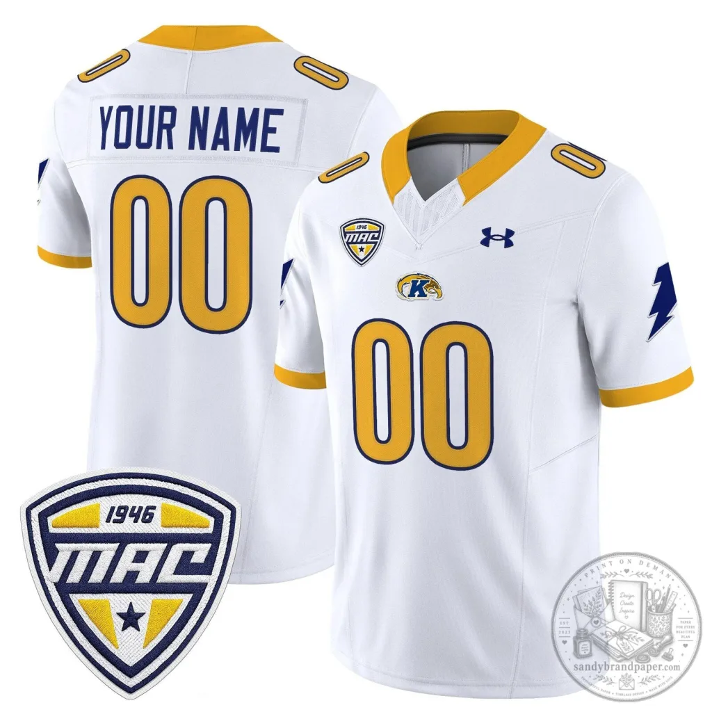 Personalized Football Jersey for Kent State Golden Flashes Team Personalized Football Jersey for Kent State Golden Flashes Team