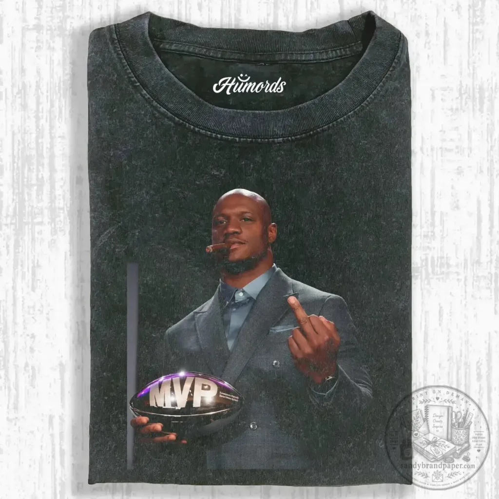 Kenneth Walker III MVP Football Player Washed Black T-Shirt Kenneth Walker III MVP Football Player Washed Black T-Shirt