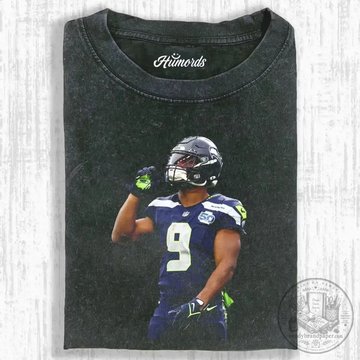 Seattle Seahawks T-Shirt Featuring Kenneth Walker III, Football Star