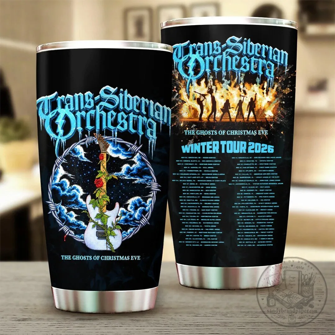 2026 Winter Tour Tumbler of Trans-Siberian Orchestra: The Ghosts of Christmas Eve