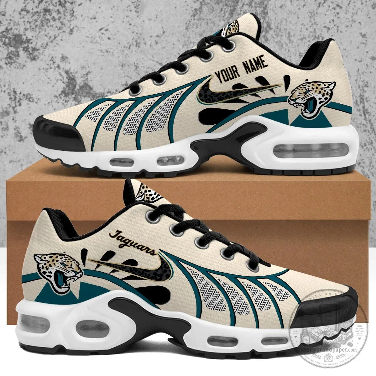 Jacksonville Jaguars Personalized Air Cushion Shoes