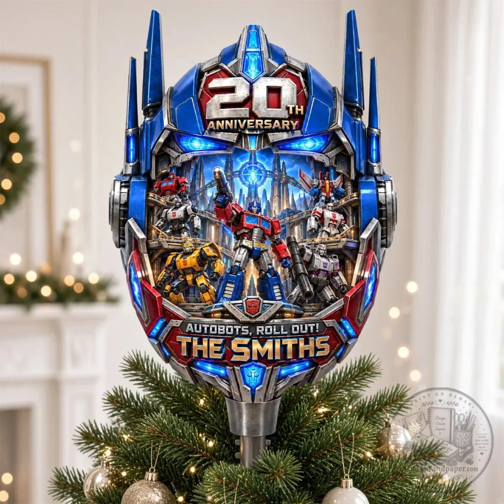 Transformers Optimus Prime 20th Anniversary Christmas Tree Topper Transformers Optimus Prime 20th Anniversary Christmas Tree Topper
