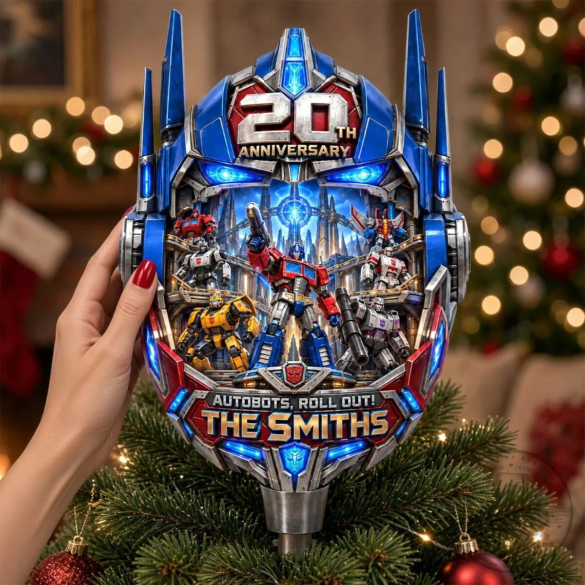 Transformers Optimus Prime 20th Anniversary Christmas Tree Topper 4 Transformers Optimus Prime 20th Anniversary Christmas Tree Topper