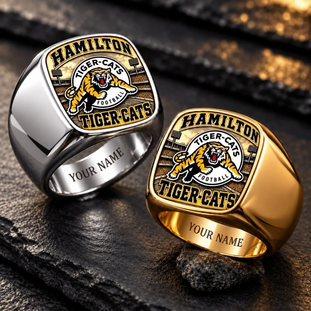 Hamilton Tiger-Cats Football Team Personalized Championship Ring Hamilton Tiger-Cats Football Team Personalized Championship Ring
