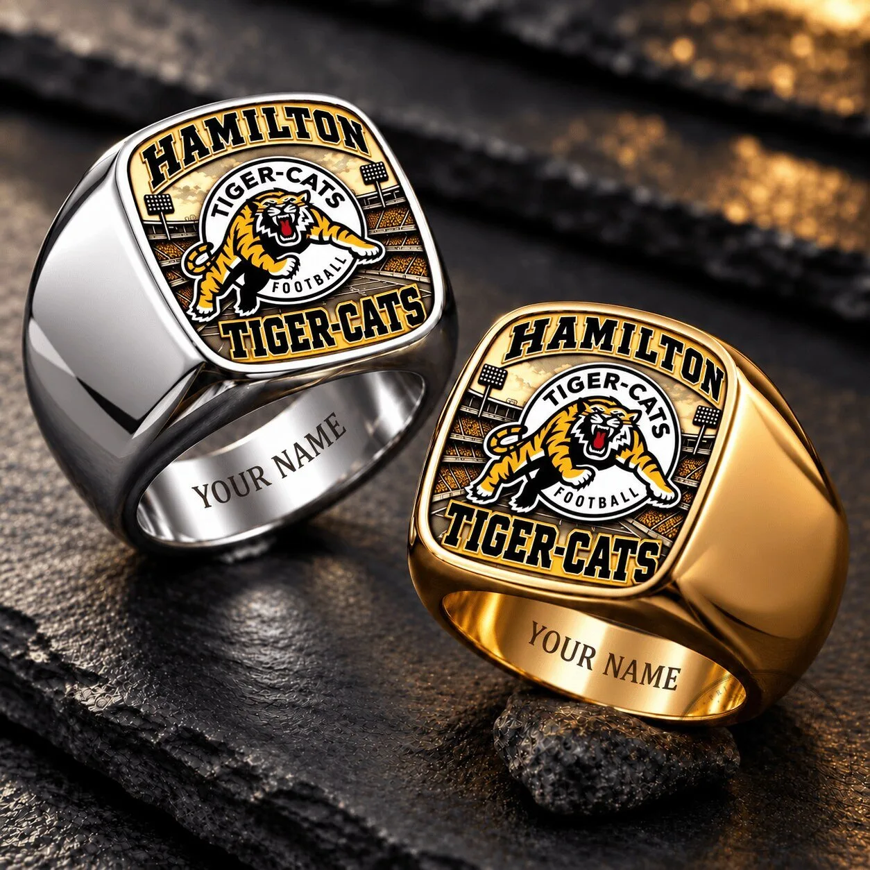 Hamilton Tiger-Cats Football Team Personalized Championship Ring