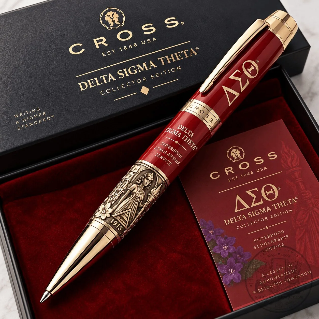 Delta Sigma Theta Collector Edition Cross Century Pen Sisterhood Scholarship Service
