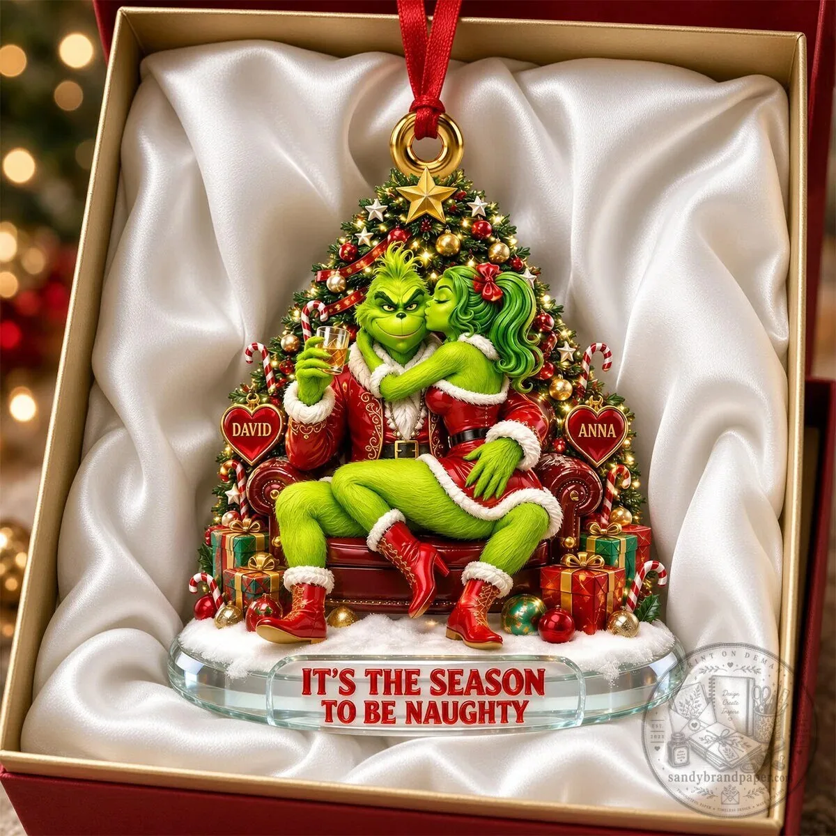 Grinch and Cindy Lou Who Christmas Tree Ornament 5 Grinch and Cindy Lou Who Christmas Tree Ornament