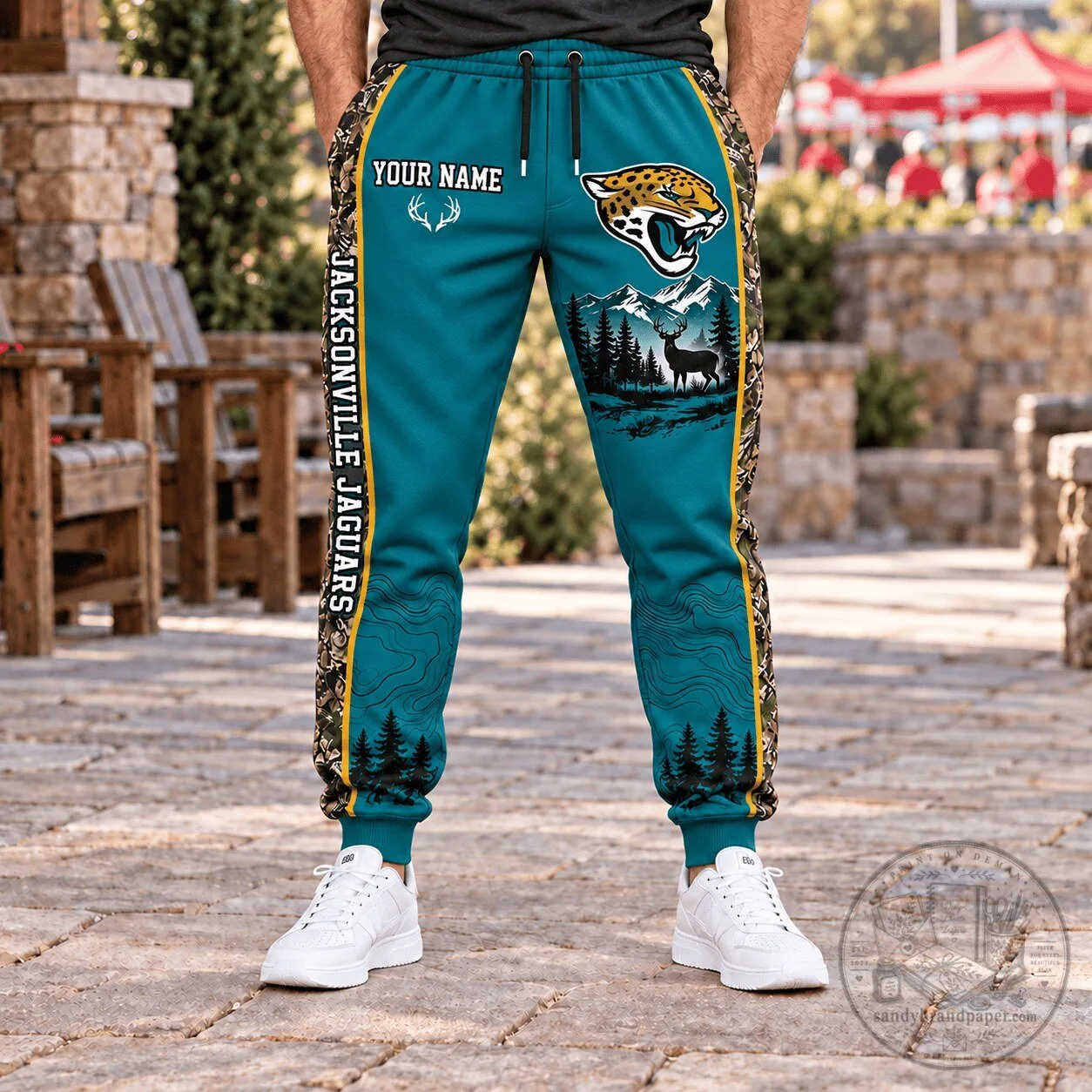 Jacksonville Jaguars Hunting Theme Personalized Jogger Pants for Men