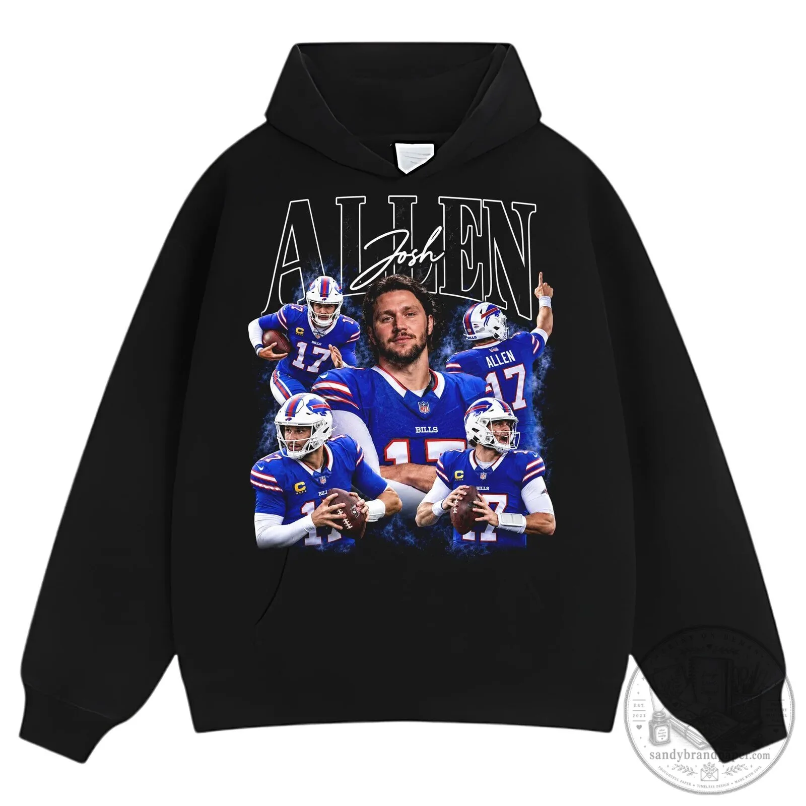 Josh Allen Buffalo Bills Vintage Football Player Graphic T-Shirt 15 Josh Allen Buffalo Bills Vintage Football Player Graphic T-Shirt