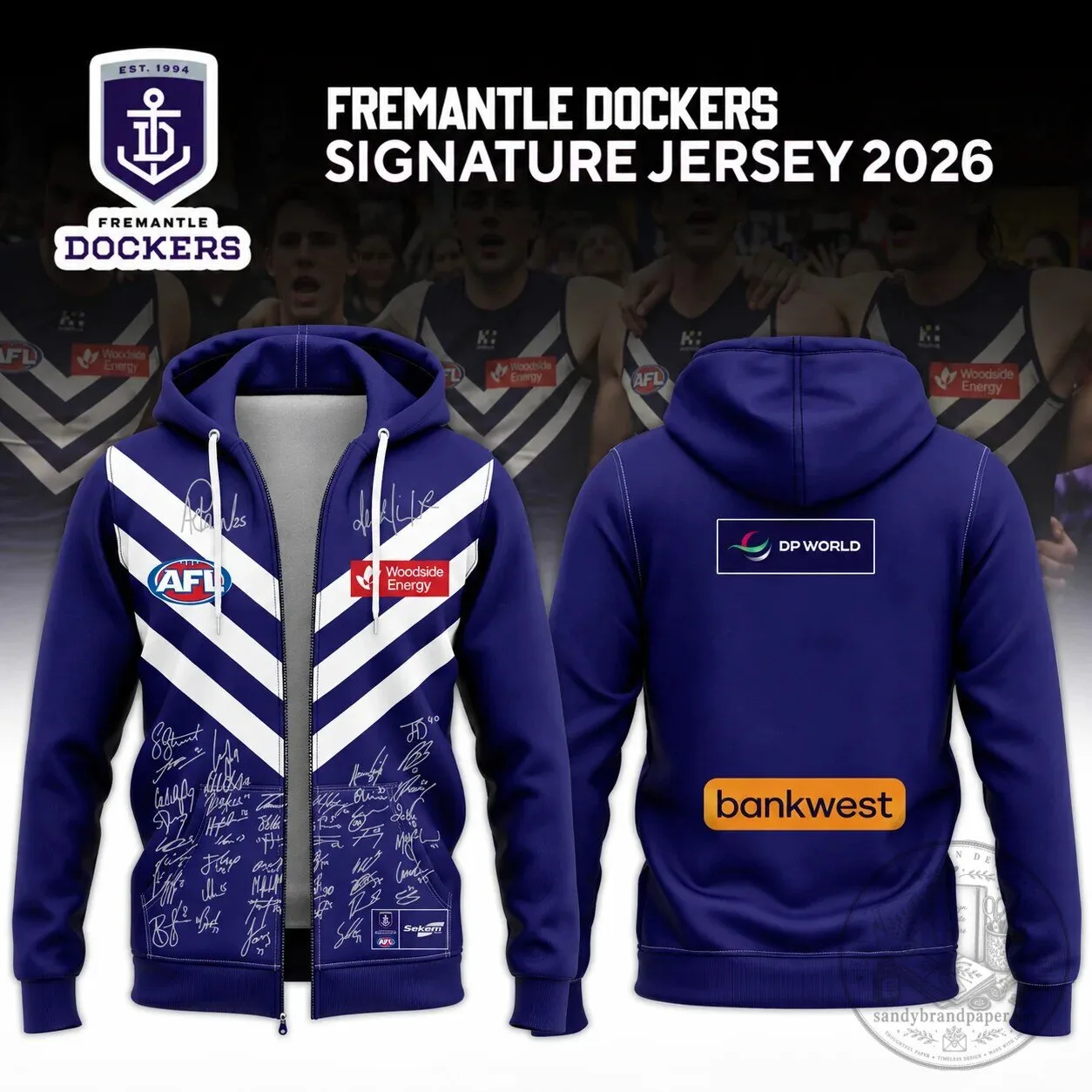 Fremantle Dockers Signature Australian Football League Hoodie
