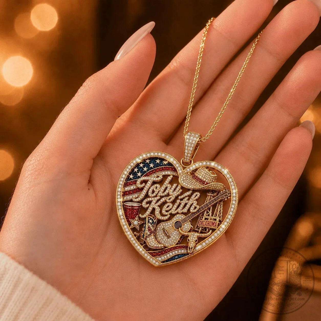 Heart Pendant Necklace Inspired by Toby Keith's Should've Been a Cowboy 6 Heart Pendant Necklace Inspired by Toby Keith