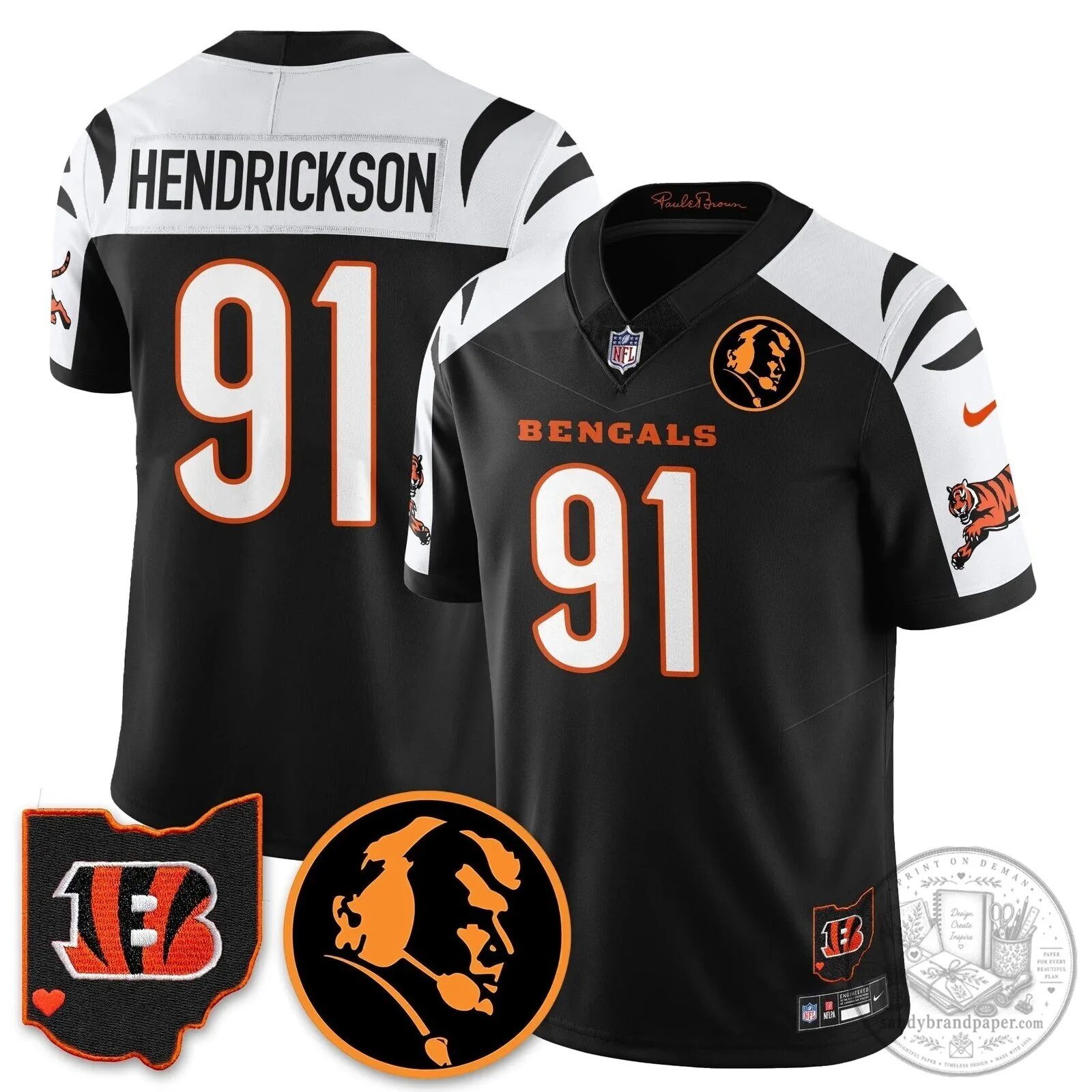 Cincinnati Bengals Joe Burrow John Madden Commemorative Football Jersey 52 Cincinnati Bengals Joe Burrow John Madden Commemorative Football Jersey
