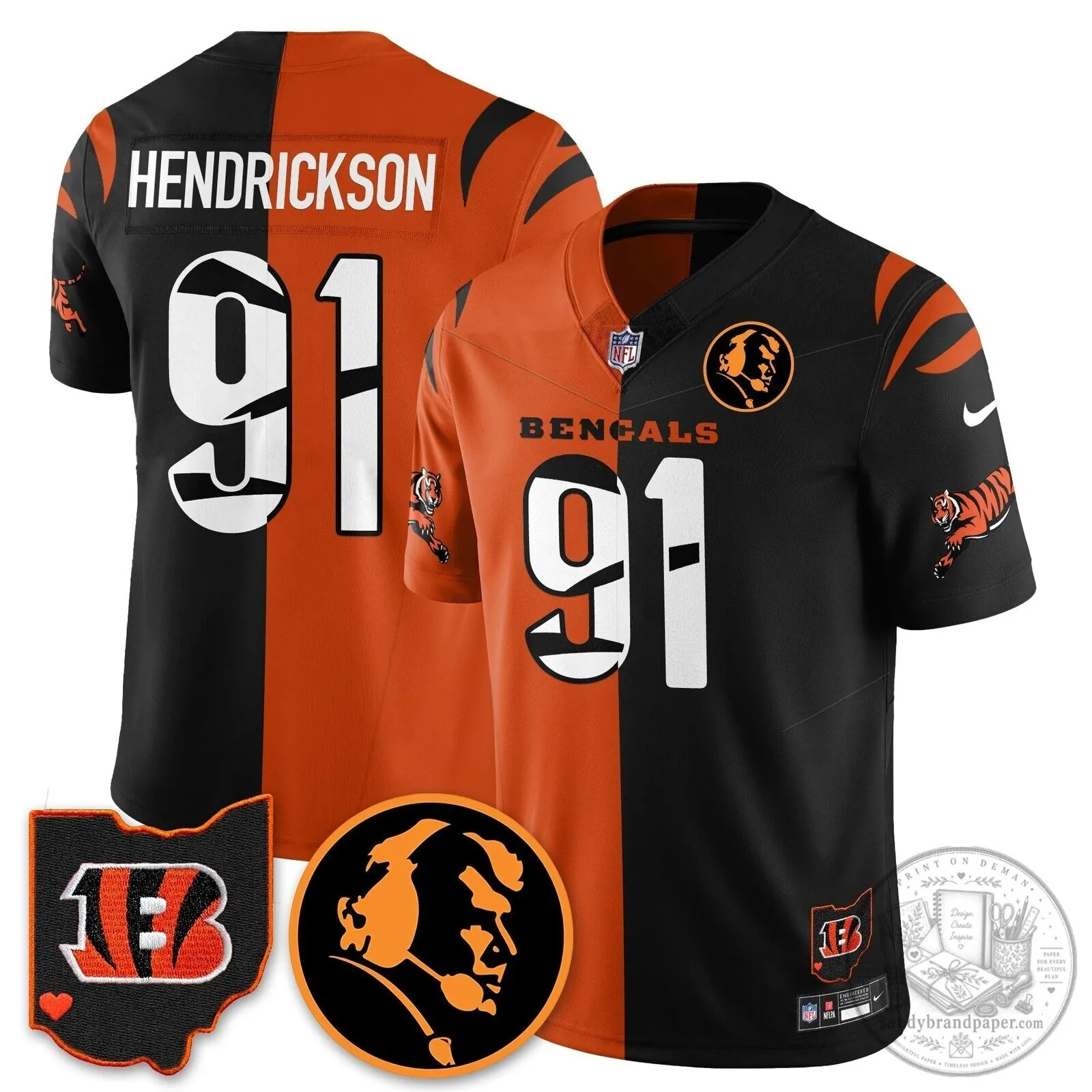 Cincinnati Bengals Joe Burrow John Madden Commemorative Football Jersey 59 Cincinnati Bengals Joe Burrow John Madden Commemorative Football Jersey