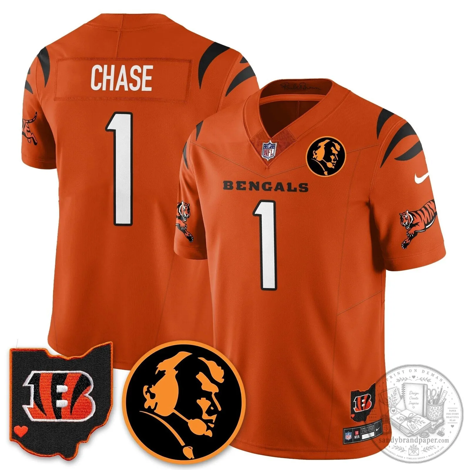 Cincinnati Bengals Joe Burrow John Madden Commemorative Football Jersey 78 Cincinnati Bengals Joe Burrow John Madden Commemorative Football Jersey