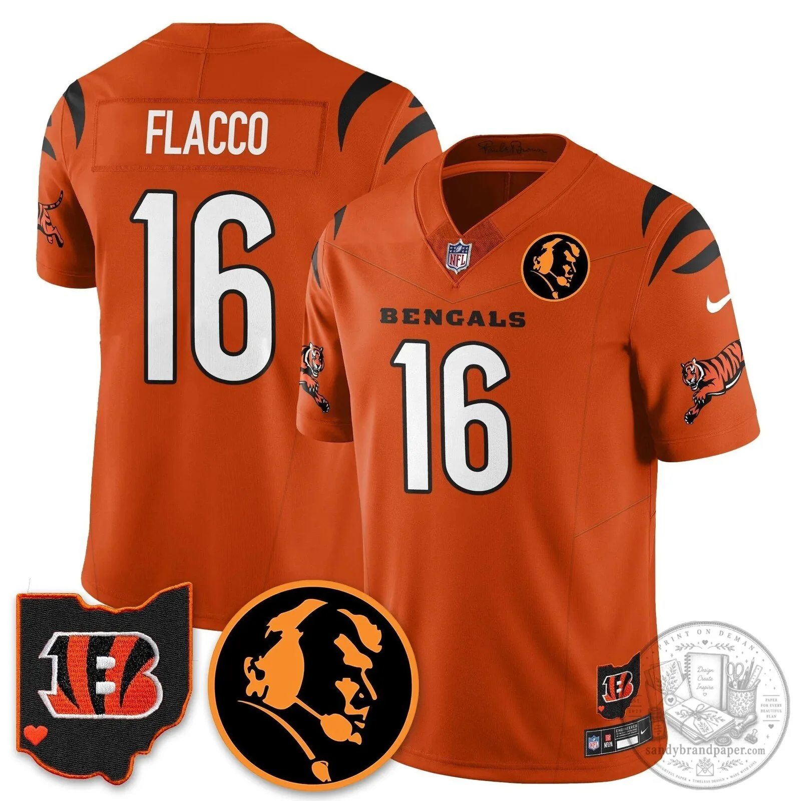 Cincinnati Bengals Joe Burrow John Madden Commemorative Football Jersey 79 Cincinnati Bengals Joe Burrow John Madden Commemorative Football Jersey