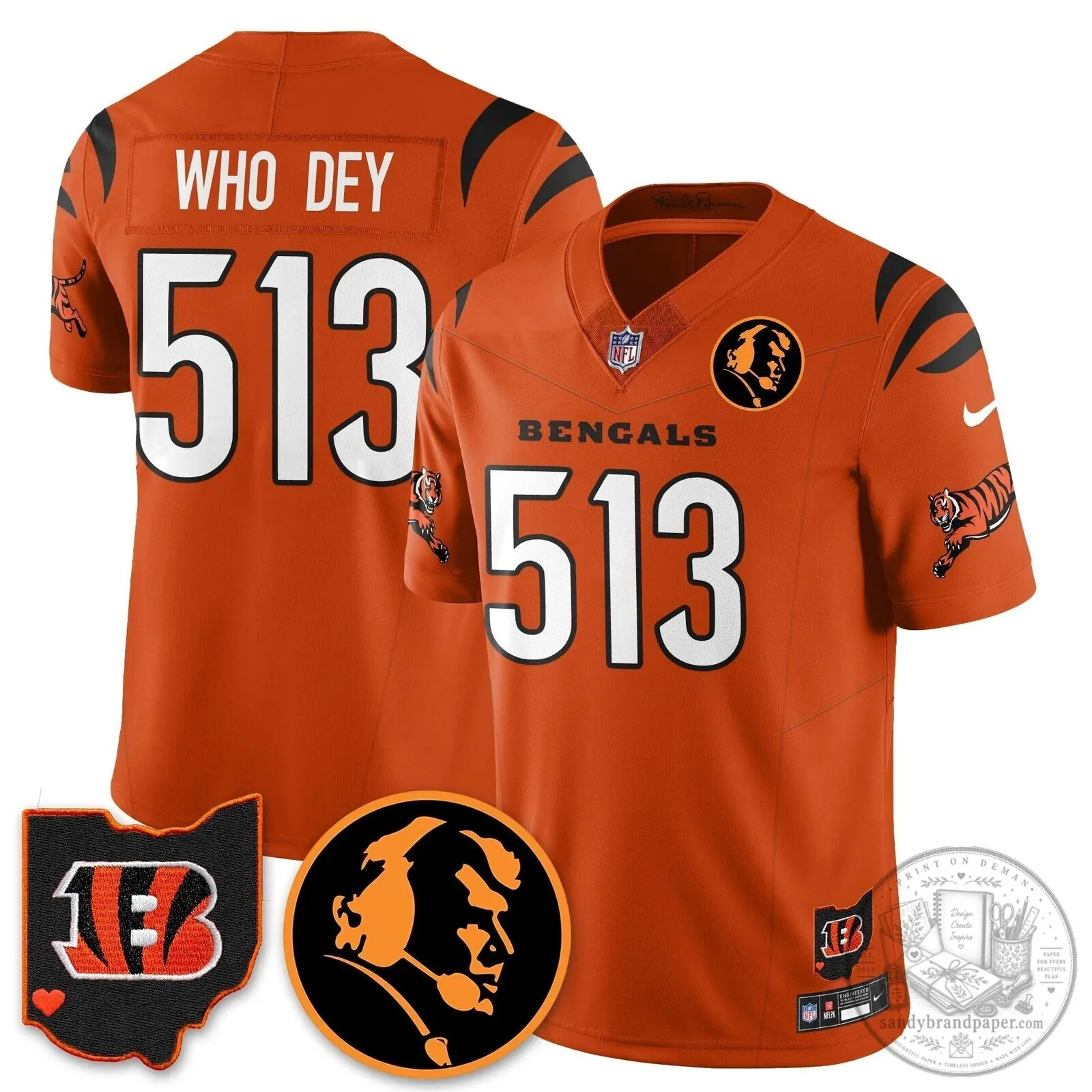 Cincinnati Bengals Joe Burrow John Madden Commemorative Football Jersey 82 Cincinnati Bengals Joe Burrow John Madden Commemorative Football Jersey