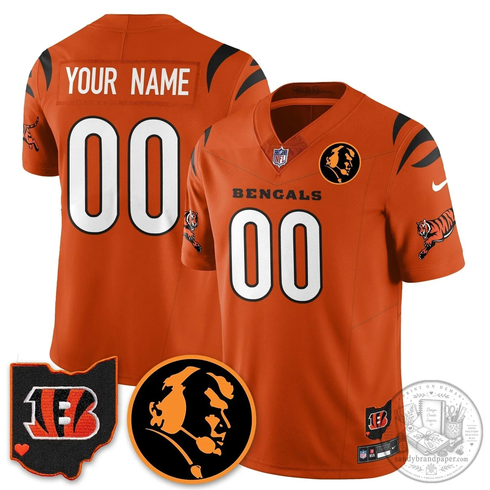 Cincinnati Bengals Joe Burrow John Madden Commemorative Football Jersey 83 Cincinnati Bengals Joe Burrow John Madden Commemorative Football Jersey