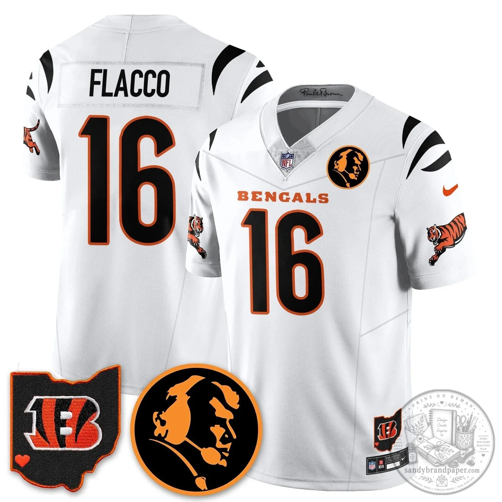 Cincinnati Bengals Joe Burrow John Madden Commemorative Football Jersey 86 Cincinnati Bengals Joe Burrow John Madden Commemorative Football Jersey