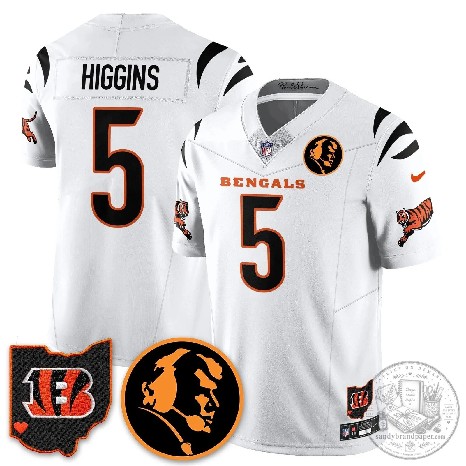 Cincinnati Bengals Joe Burrow John Madden Commemorative Football Jersey 88 Cincinnati Bengals Joe Burrow John Madden Commemorative Football Jersey