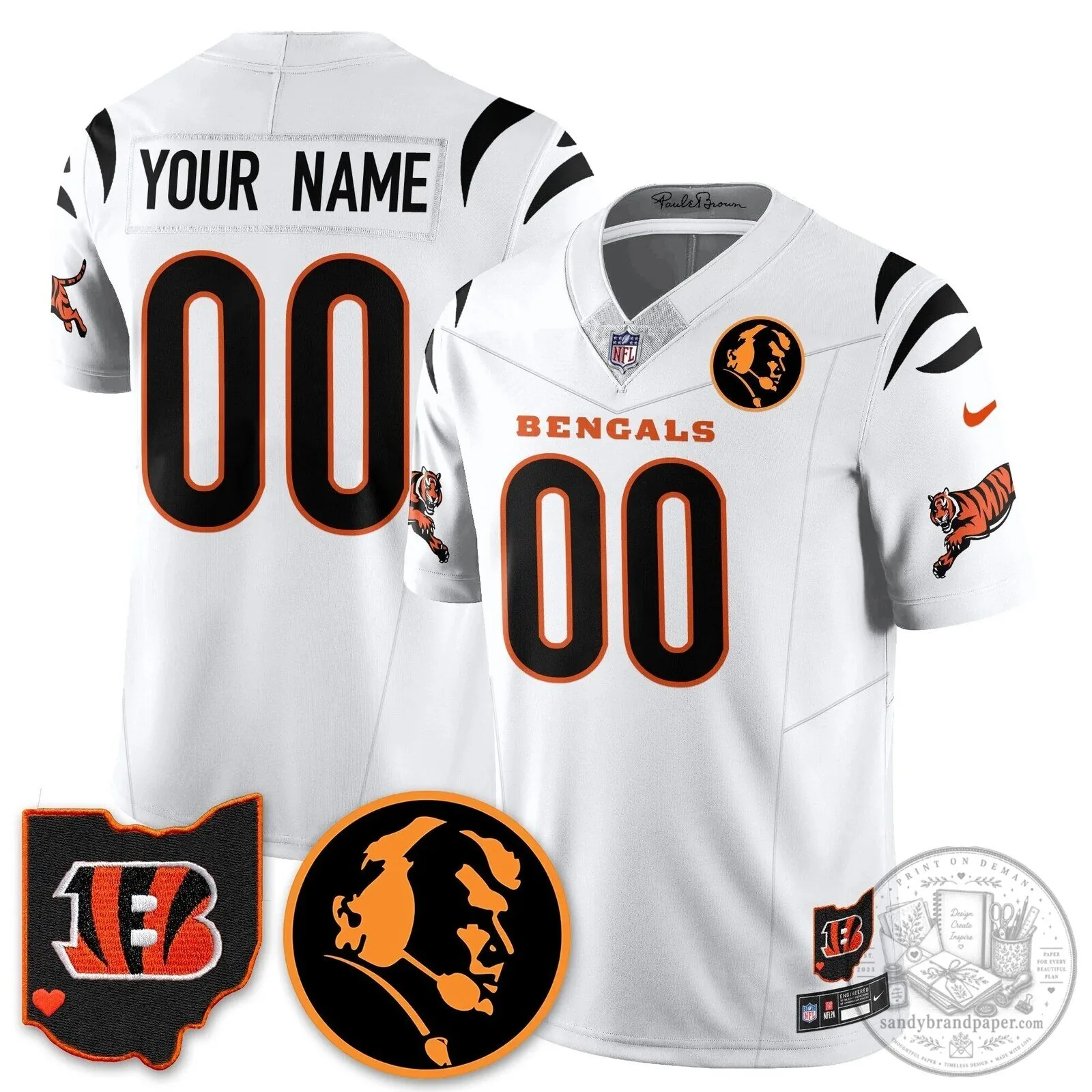 Cincinnati Bengals Joe Burrow John Madden Commemorative Football Jersey 90 Cincinnati Bengals Joe Burrow John Madden Commemorative Football Jersey