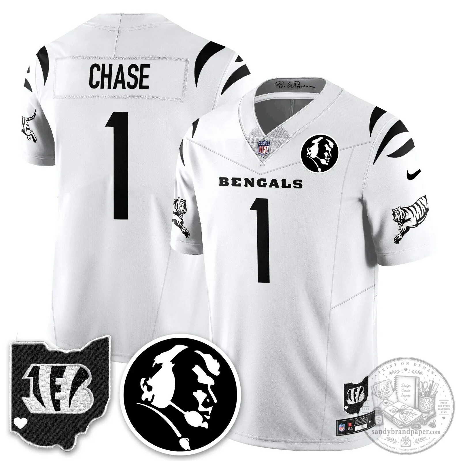 Cincinnati Bengals Joe Burrow John Madden Commemorative Football Jersey 92 Cincinnati Bengals Joe Burrow John Madden Commemorative Football Jersey