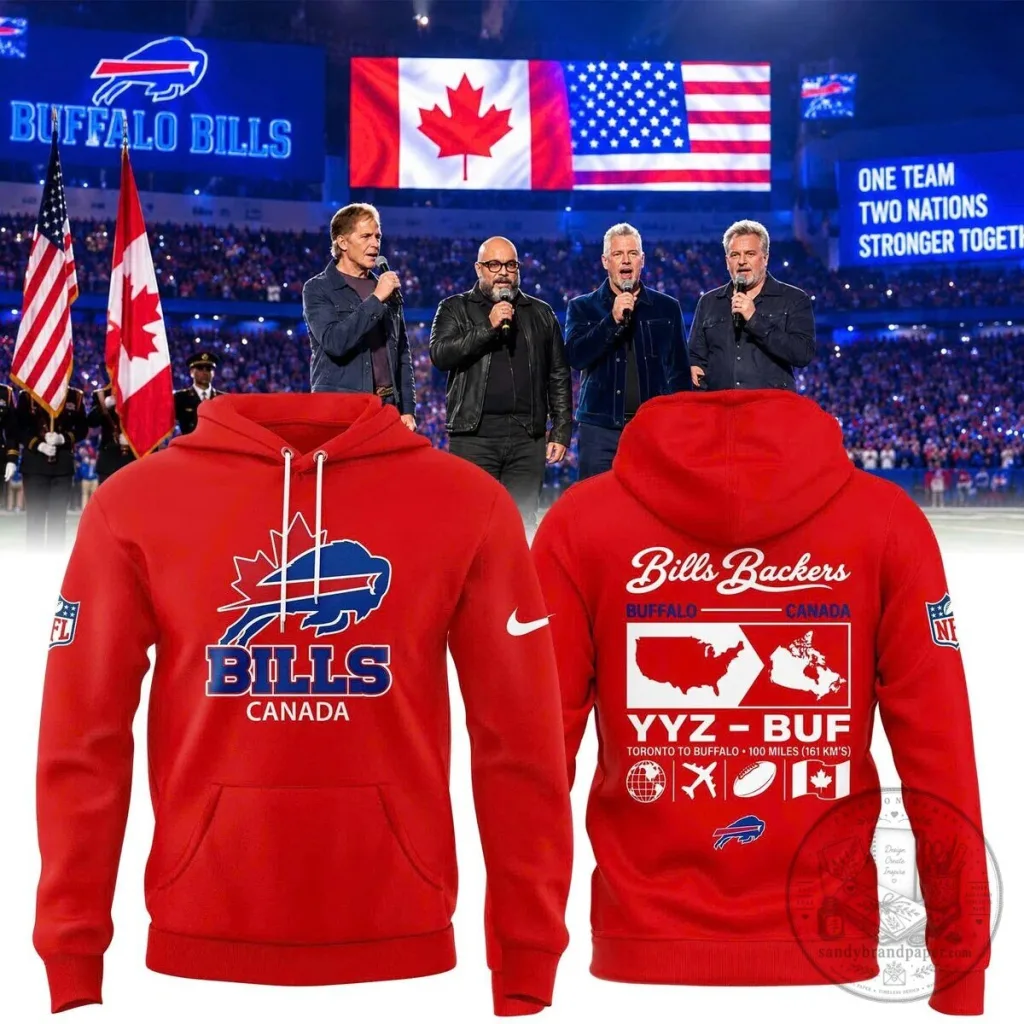 Buffalo Bills Canada Bills Backers Red Pullover Hoodie Buffalo Bills Canada Bills Backers Red Pullover Hoodie