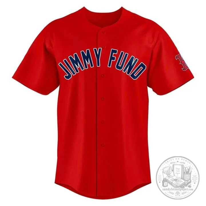 Boston Red Sox Jimmy Fund Baseball Jersey for Cancer Awareness 4 Boston Red Sox Jimmy Fund Baseball Jersey for Cancer Awareness