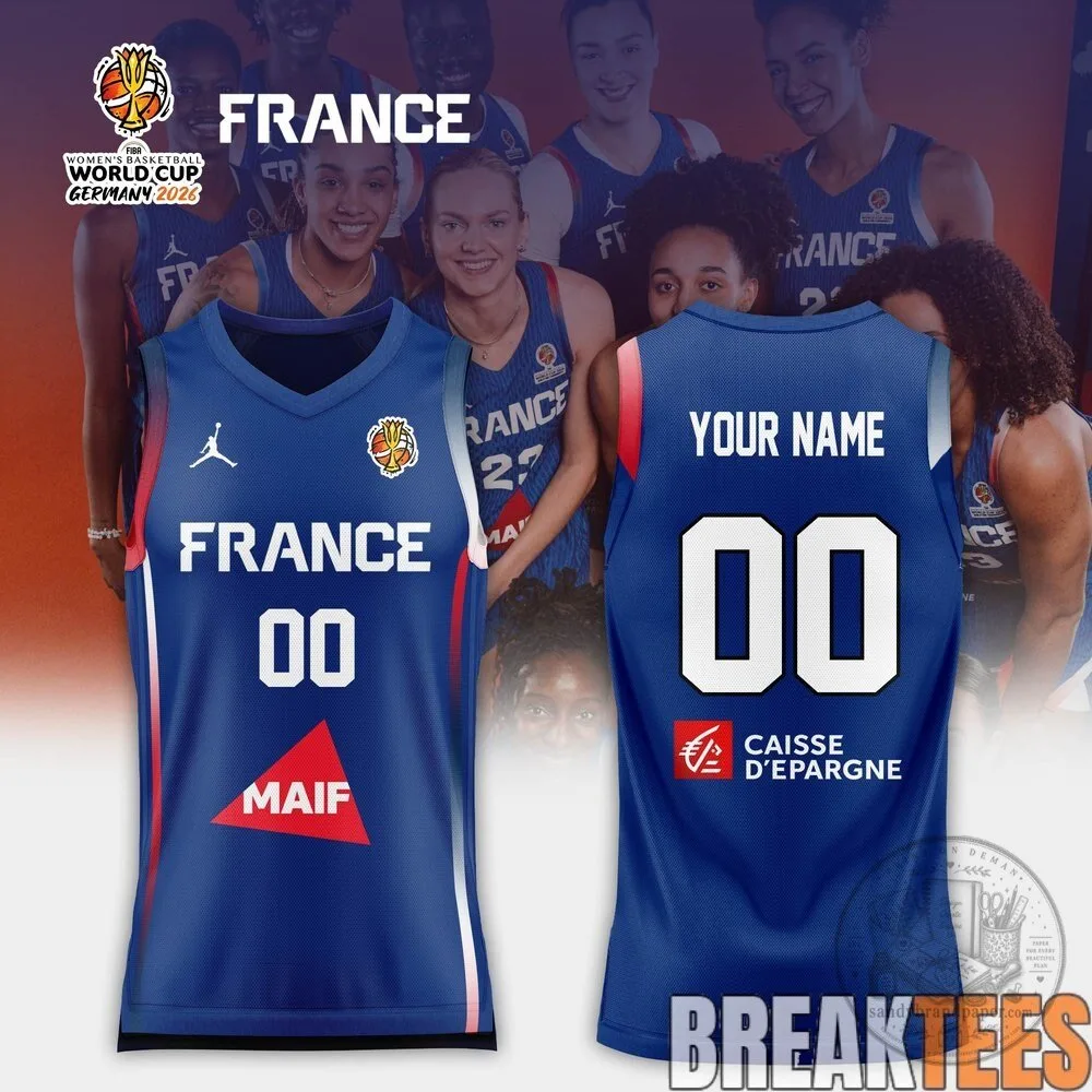 France Women's Basketball 2026 FIBA World Cup Personalized Jersey