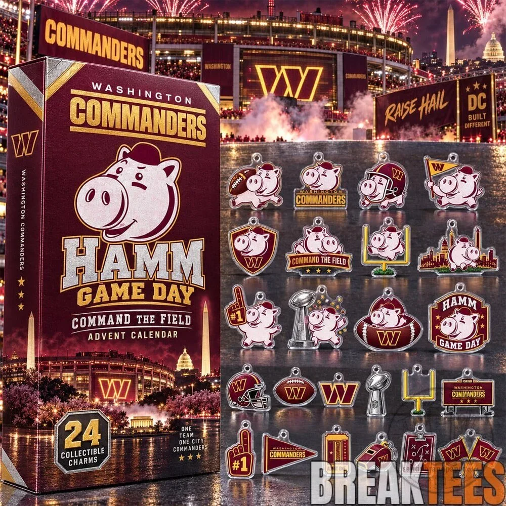 Washington Commanders Hamm Game Day Command The Field Advent Calendar with 24 Collectible Charms