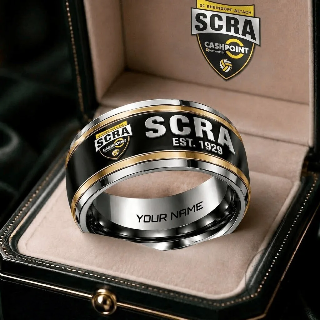 SC Rheindorf Altach Personalized Ring, Austrian Bundesliga Football Club Jewelry 1 SC Rheindorf Altach Personalized Ring, Austrian Bundesliga Football Club Jewelry