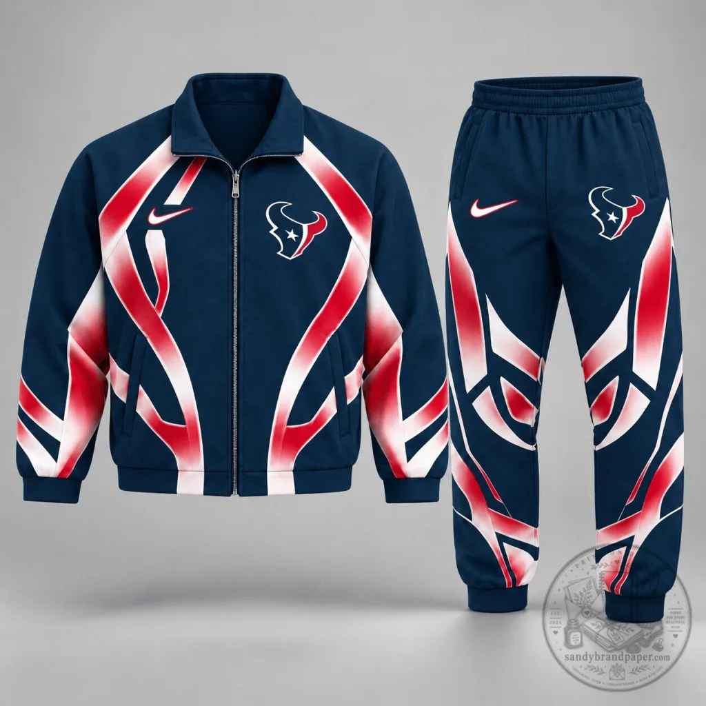 Houston Texans Football Team Jacket and Pants Set Houston Texans Football Team Jacket and Pants Set