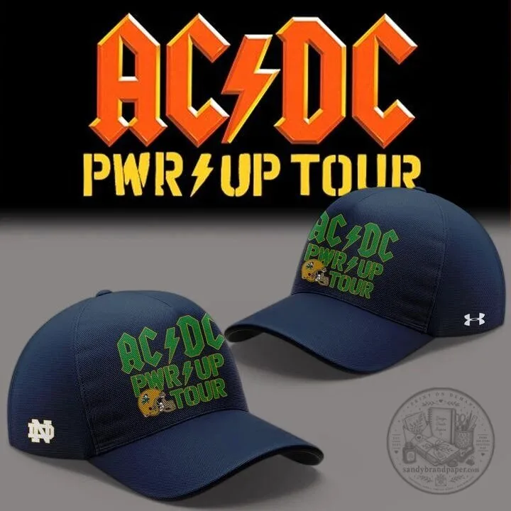 AC/DC Notre Dame Football Power Up Tour 2026 Concert Baseball Jersey 8 AC/DC Notre Dame Football Power Up Tour 2026 Concert Baseball Jersey