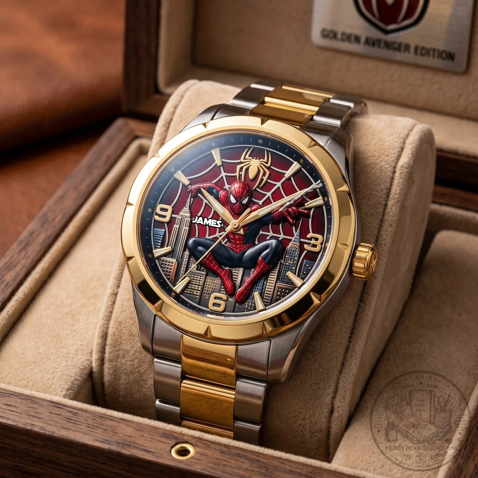 Spider-Man Marvel Comics Superhero Stainless Steel Men's Wrist Watch 6 Spider-Man Marvel Comics Superhero Stainless Steel Men